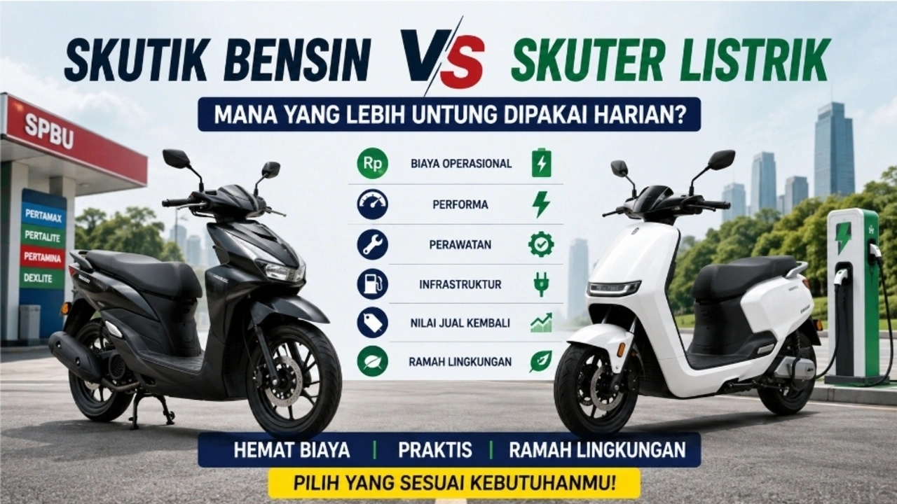 Motor Listrik vs Motor Bensin: Analisis Lengkap Biaya 5 Tahun
