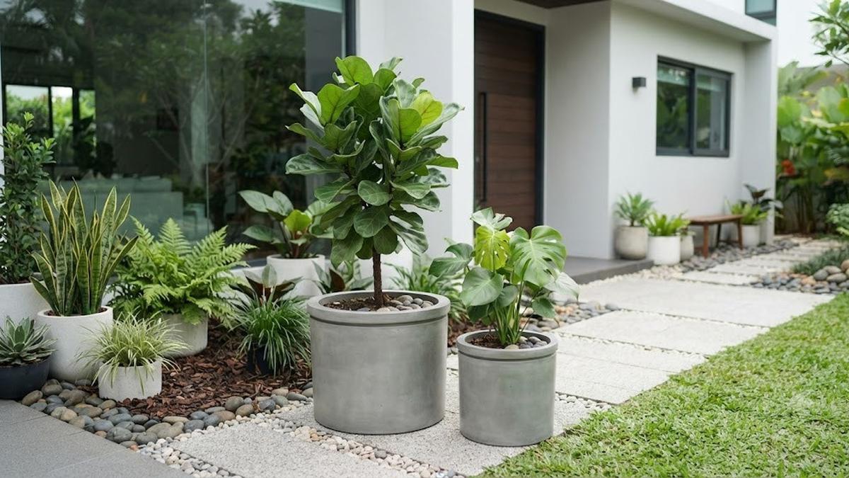 Ubah Sampah Rumah Tangga Jadi Pot Dekoratif Taman Estetik