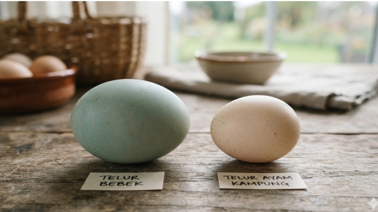 Telur Bebek vs Telur Ayam Kampung untuk Protein Harian