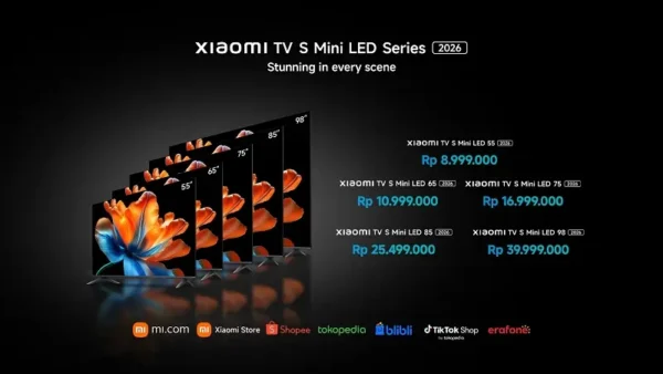Xiaomi TV S Mini LED: 288Hz untuk Gaming dan Film