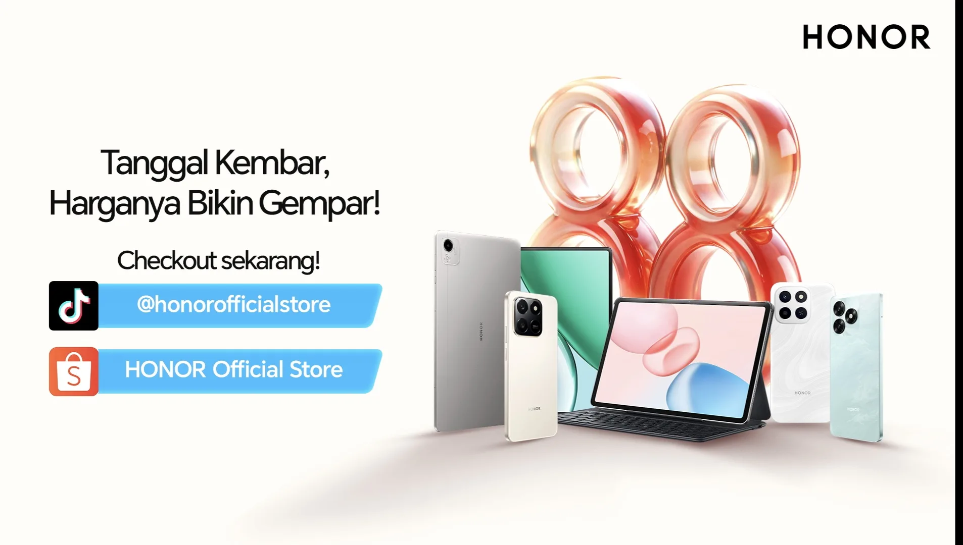 Festival 8.8 Honor: Diskon Hingga 40% dan Gratis Ongkir