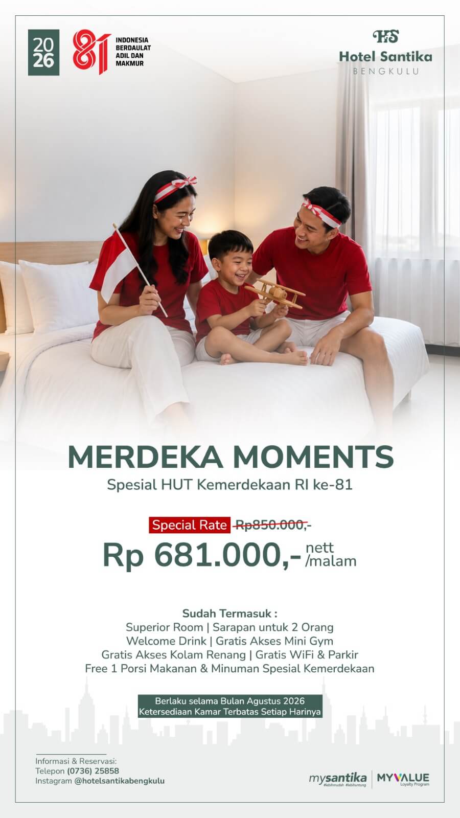 Hotel Murah Kemerdekaan: Diskon Hingga 20% di Berbagai Kota