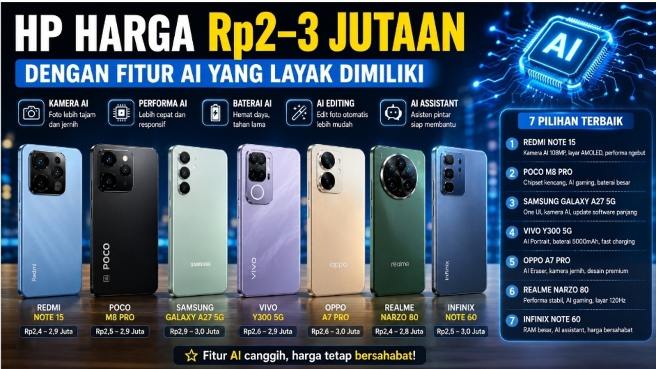 HP Murah dengan AI Canggih: Performa Premium Tanpa Harga Flagship