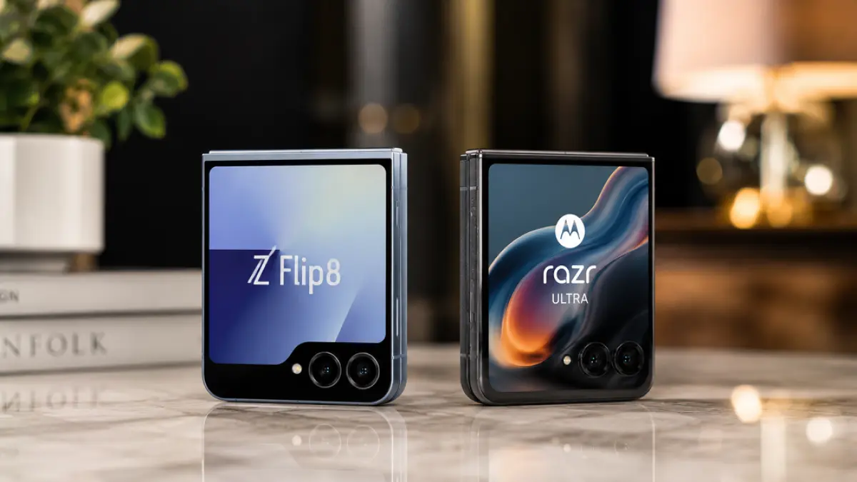 Samsung Galaxy Z Flip 8 vs Motorola Razr 60 Ultra: Ponsel Lipat Premium Mana yang Lebih Tepat untuk Anda?