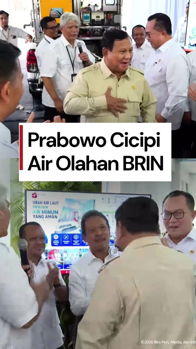Presiden Uji Teknologi Air Bersih BRIN di Istana