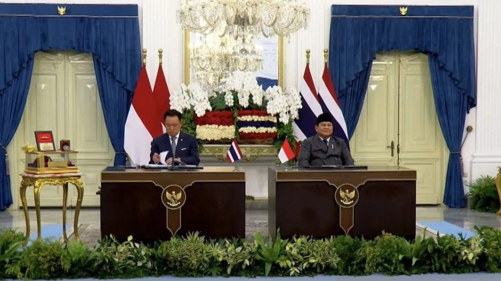 Prabowo dan PM Thailand Perkuat Poros Pertahanan dan Siber