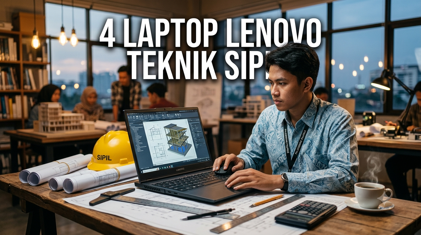 Laptop Lenovo Terbaik untuk Mahasiswa Teknik Sipil Pengguna AutoCAD, Revit, dan ETABS