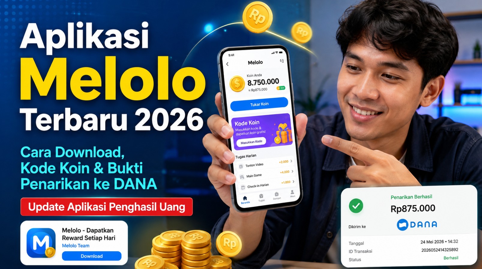 Cara Dapat Saldo Dana dan GoPay Gratis dari Aplikasi Penghasil Saldo