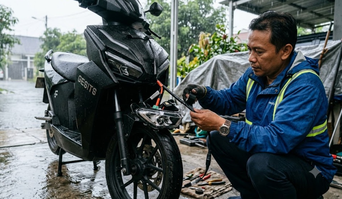 Mencegah Korsleting Kendaraan Listrik saat Musim Hujan