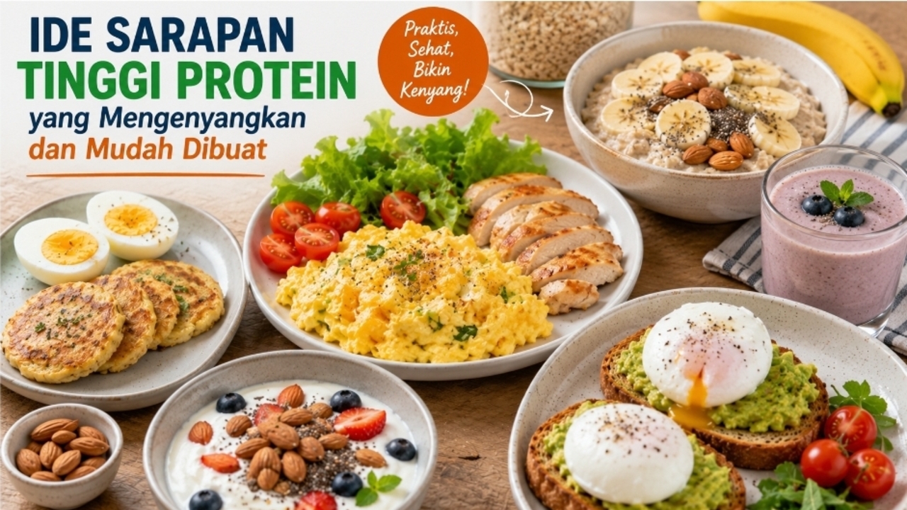 10 Resep Sarapan Tinggi Protein yang Mudah dan Mengenyangkan