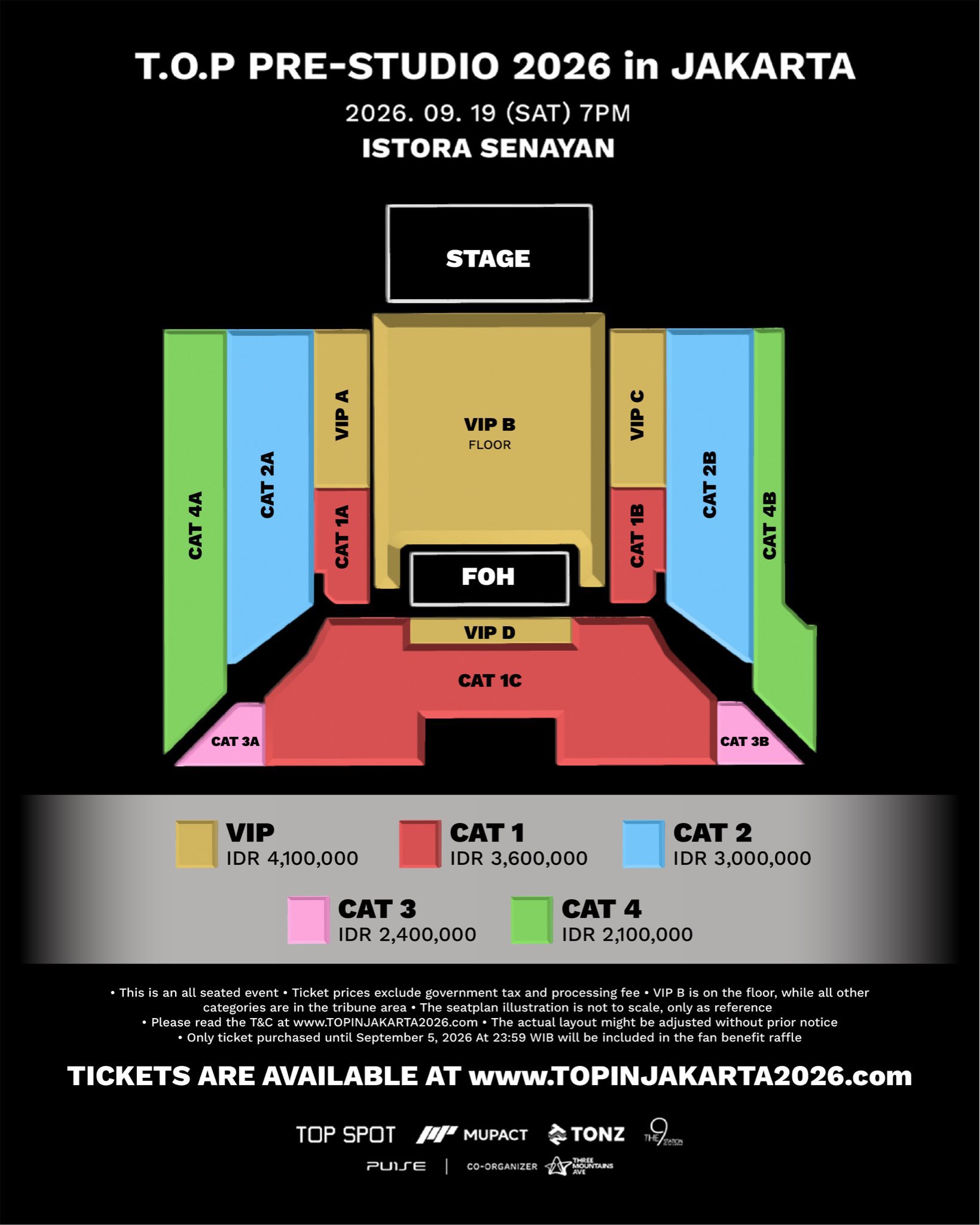 Harga Tiket Fanmeeting T.O.P Jakarta: Panduan Kategori dan Cara Beli