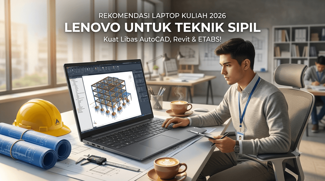 Spesifikasi Laptop Lenovo Wajib untuk Mahasiswa Teknik Sipil