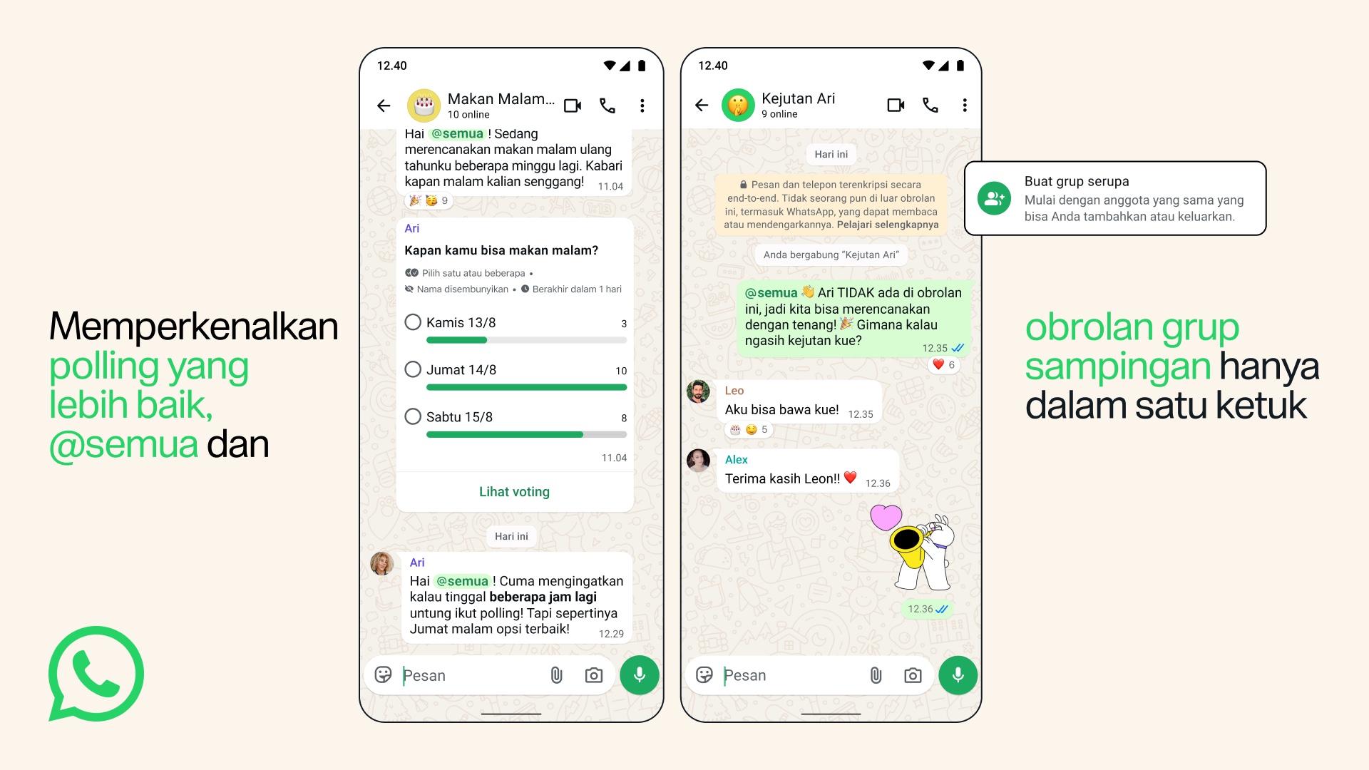 WhatsApp Rilis 3 Fitur Grup Baru yang Mengubah Cara Tim Berkomunikasi