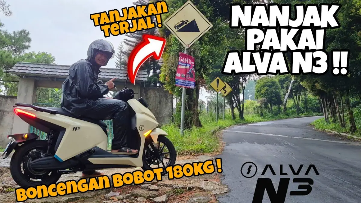 Alva N3 Teruji Tangguh Nanjak dan Hemat Waktu Isi Daya