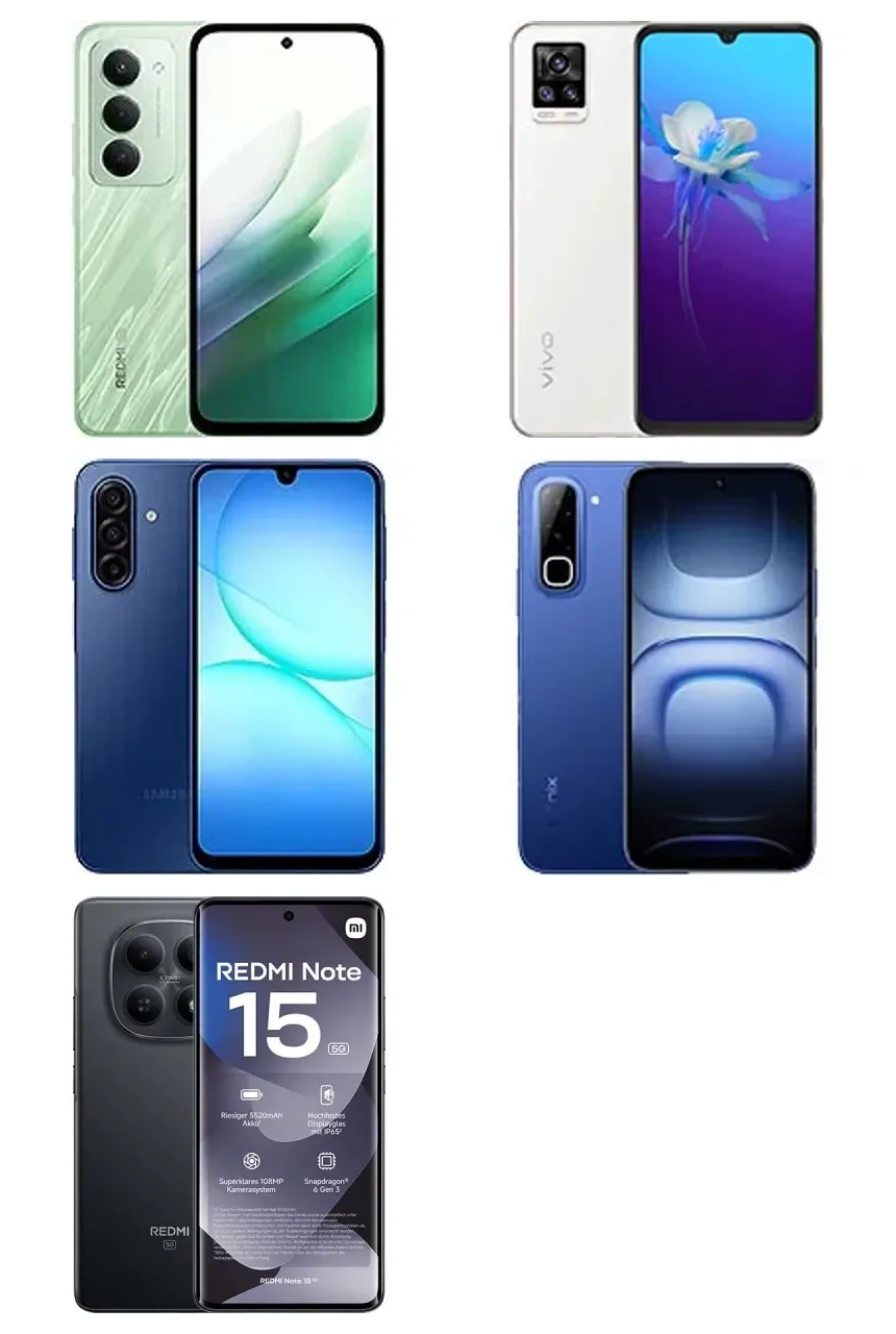Redmi Note 15 vs Galaxy A17 vs Vivo V20: Ponsel Budget Mana yang Paling Sepadan?
