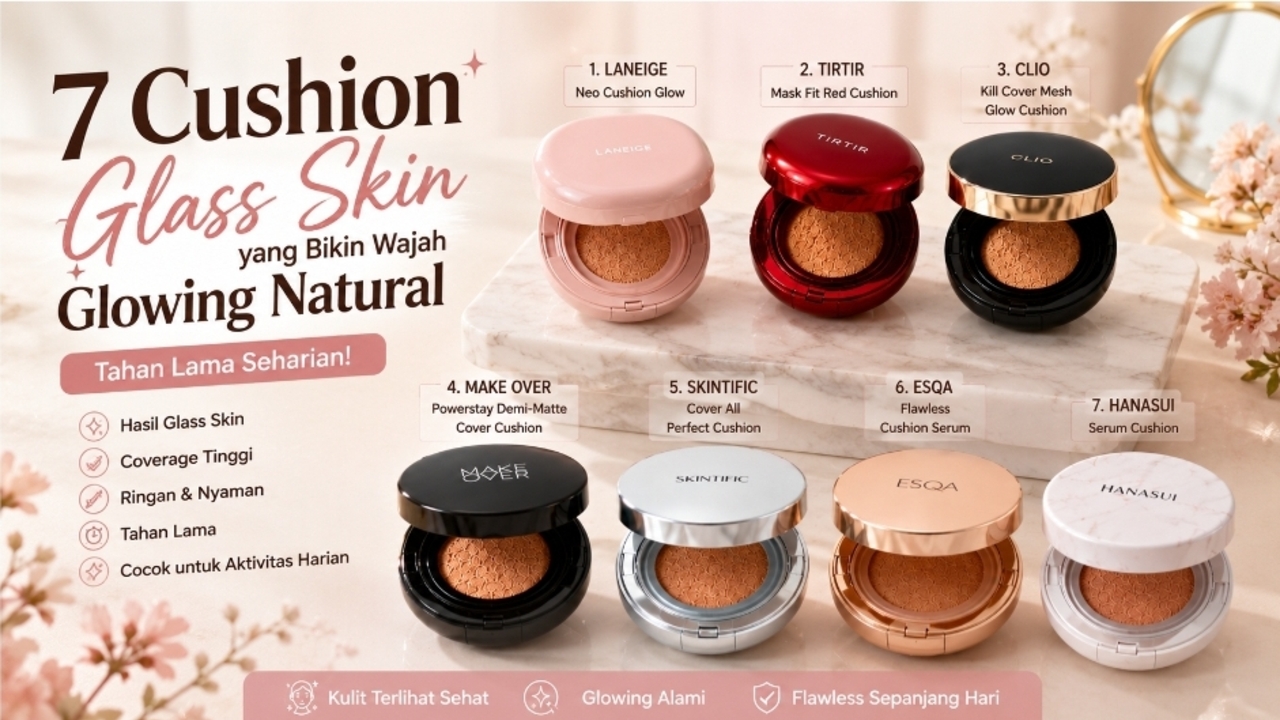 3 Cushion Waterproof Tahan Keringat untuk Makeup Flawless Seharian
