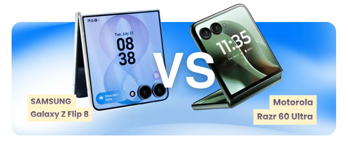 Samsung Galaxy Z Flip 8 vs Motorola Razr 60 Ultra: Ponsel Lipat Premium Mana yang Lebih Tepat untuk Anda?