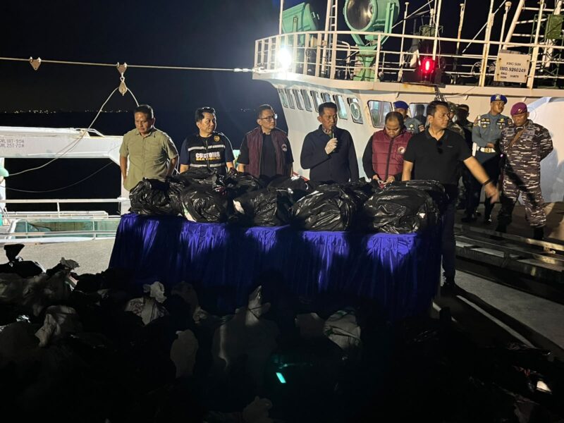 Operasi Gabungan Gagalkan Penyelundupan 1,3 Ton Ketamin di Laut Bintan