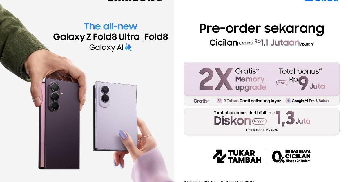 Panduan Lengkap Pre-Order Samsung Galaxy Z Fold8 dan Z Flip8
