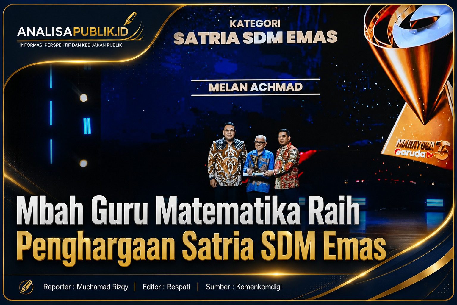 Guru Matematika 79 Tahun Buktikan Teknologi Tembus Batas Usia
