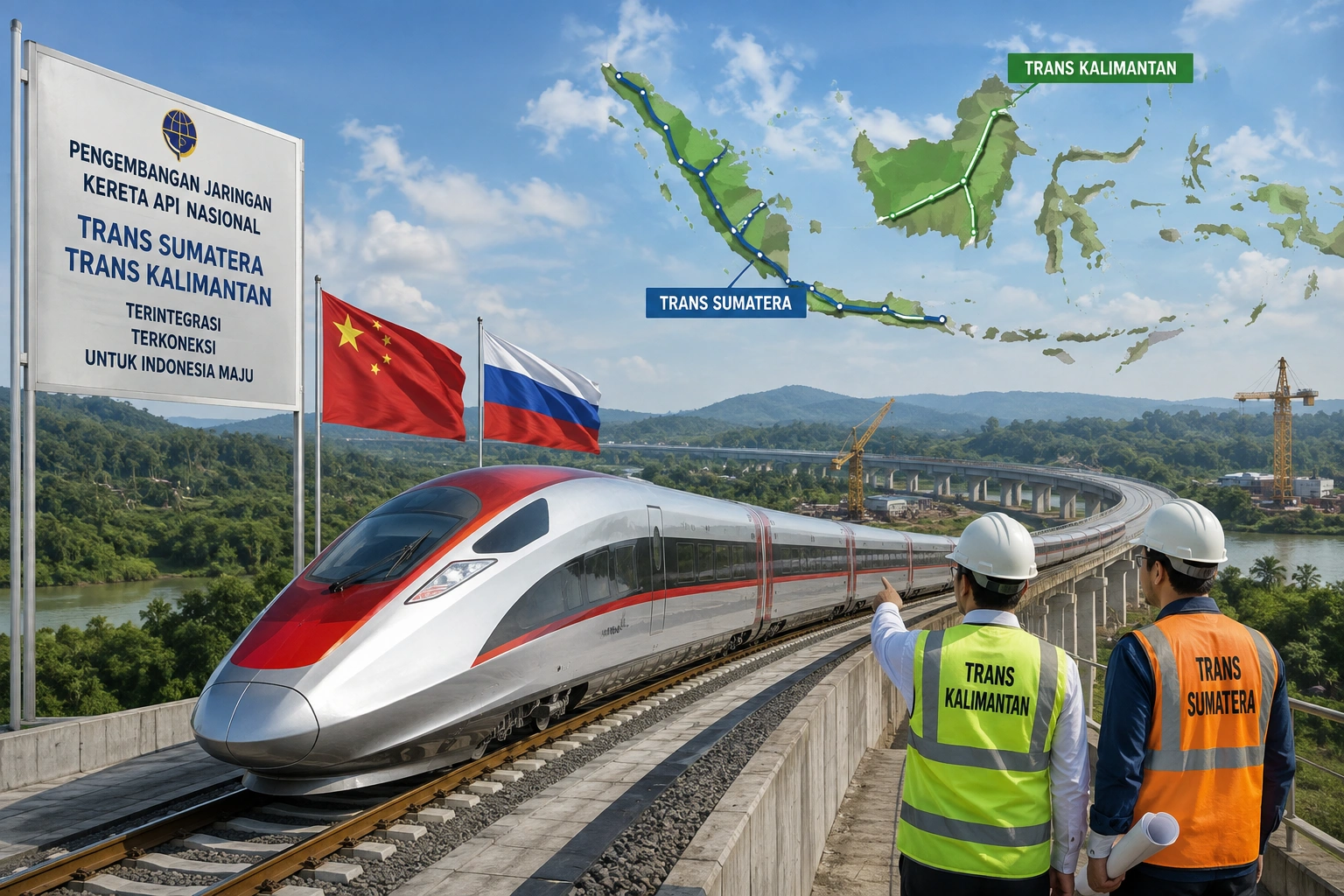 Kereta Trans Kalimantan: Ketergantungan pada Investasi China dan Rusia