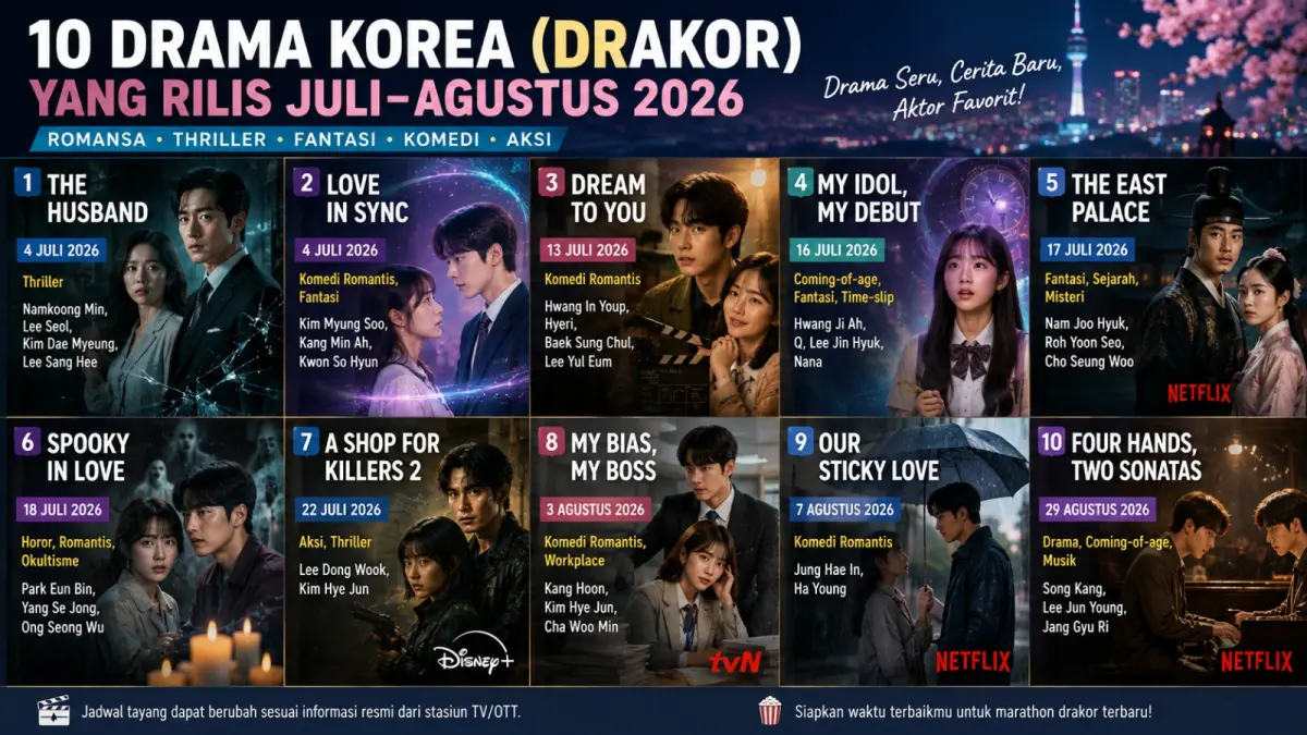 Panduan Drama Korea Terbaru Juli–Agustus untuk Ditonton