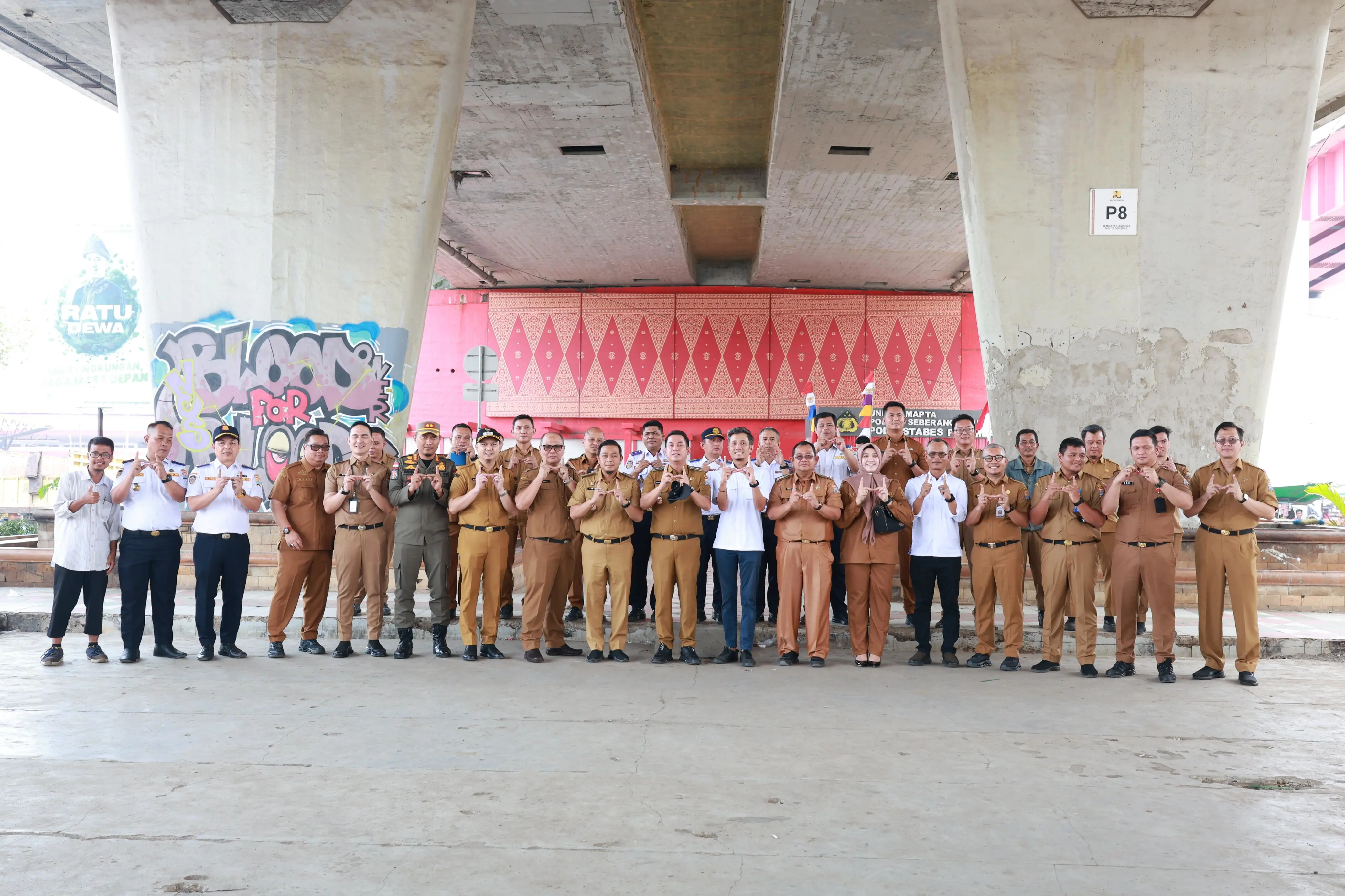 Lahan Bawah Jembatan Ampera Disulap Jadi Ruang Publik Kreatif
