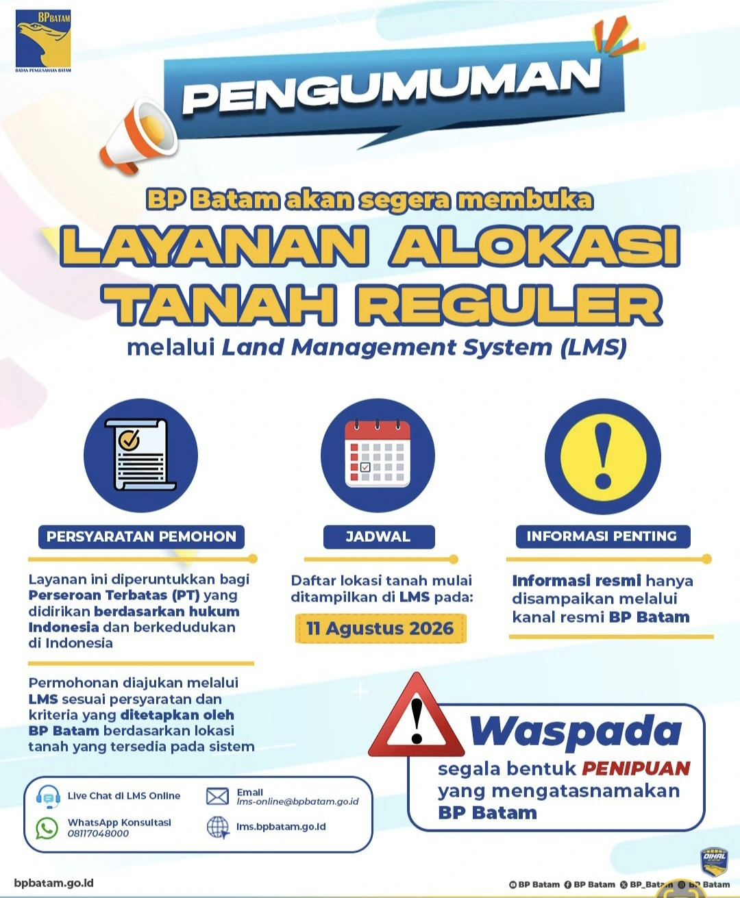 Sistem Manajemen Lahan Digital Batam dan Taruhan Transparansi Pertanahan