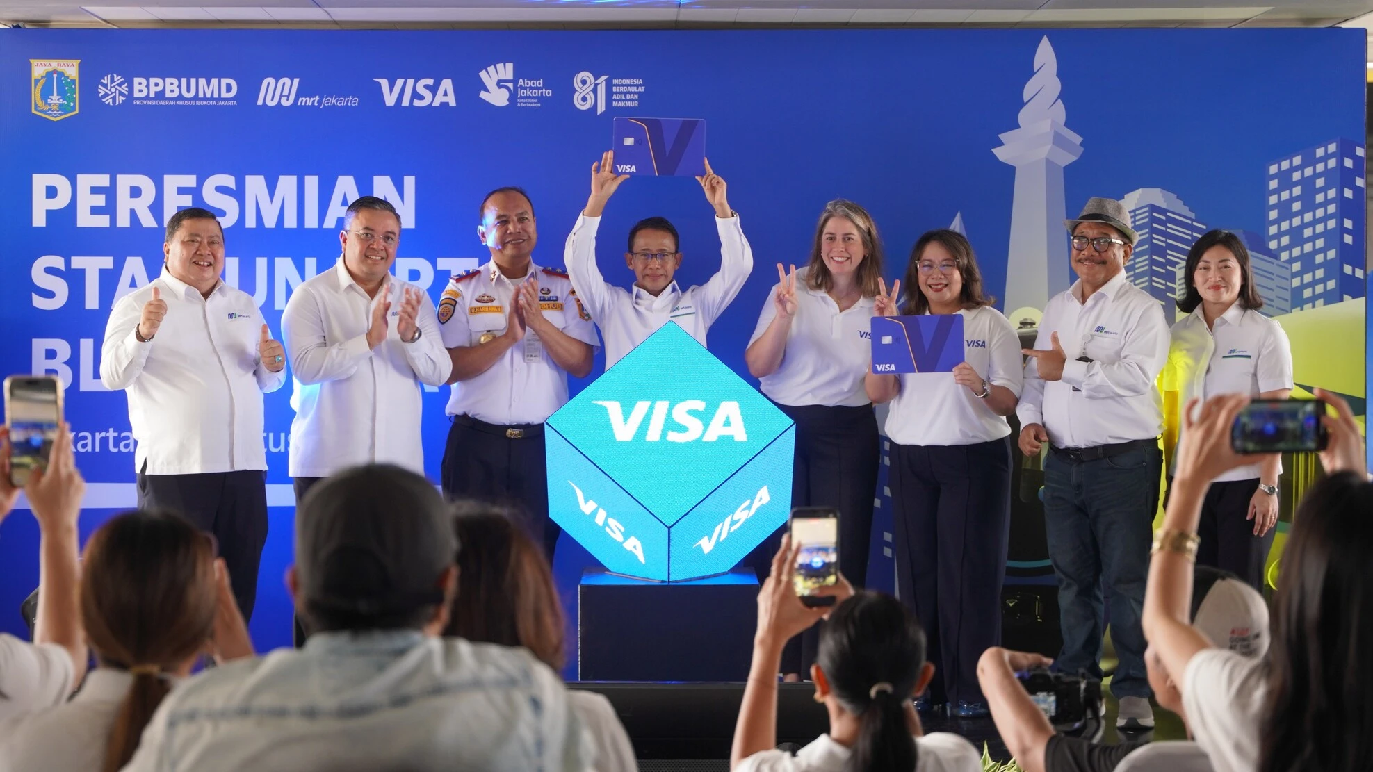 Visa dan MRT Jakarta Perluas Pembayaran Nirsentuh Blok A
