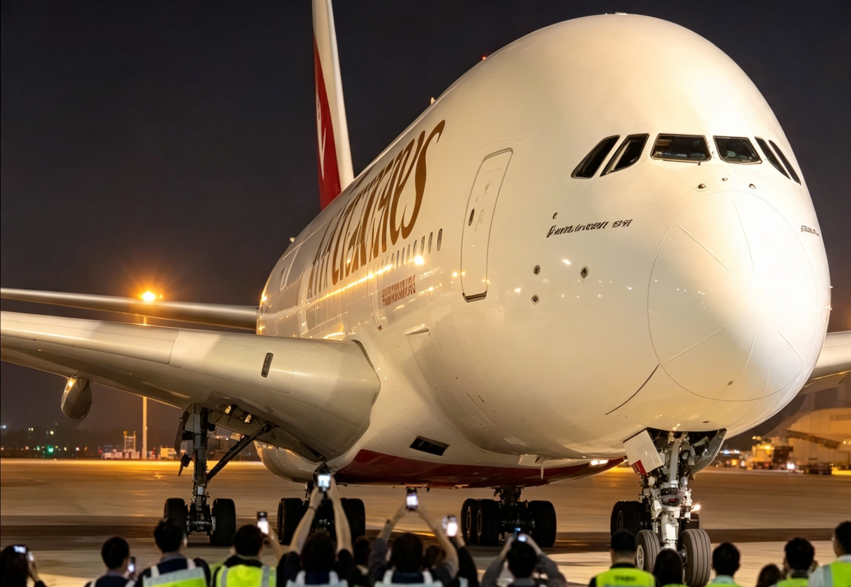 Mendarat Perdana: Airbus A380 Emirates Ubah Peta Penerbangan di Soekarno-Hatta