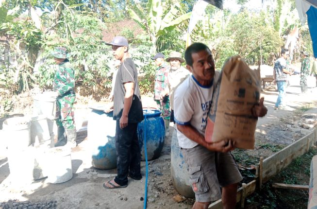 TMMD ke-129 Manunggal Bangun Infrastruktur Desa Cukil