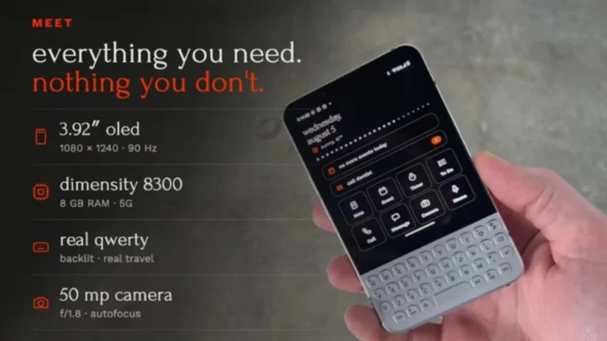 Ponsel Android dengan Keyboard QWERTY Fisik Masih Hidup