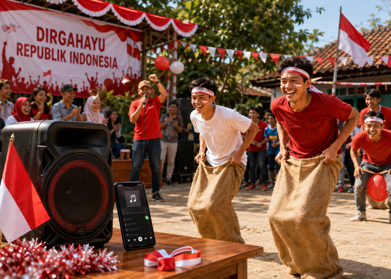 Yel-Yel dan Lagu Viral untuk Lomba 17 Agustus