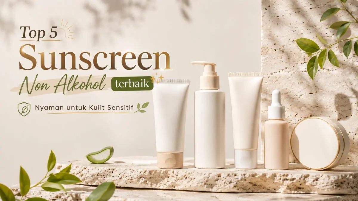 Sunscreen Non-Alkohol untuk Kulit Sensitif: 5 Pilihan Ringan yang Tidak Mengiritasi