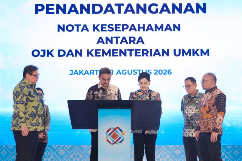 MoU Kementerian UMKM–OJK: Saatnya Pembiayaan UMKM Naik Kelas