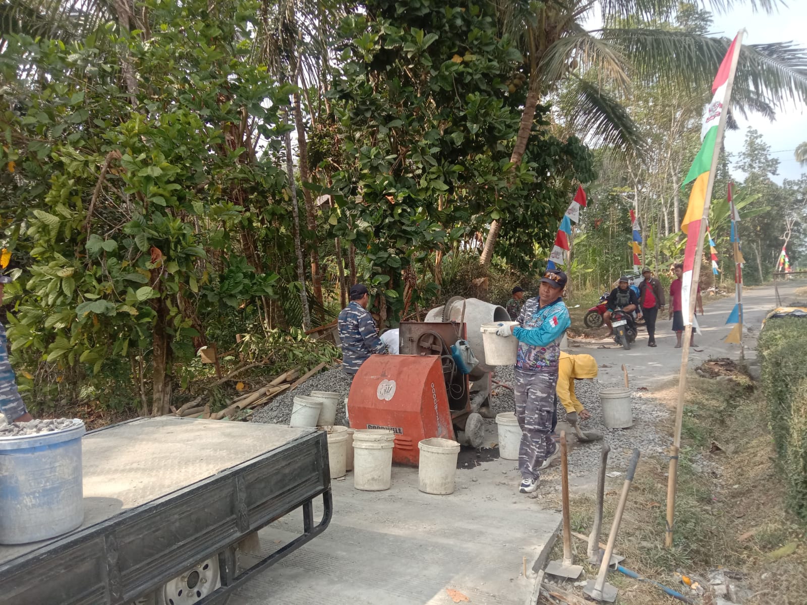 TMMD ke-129 Manunggal Bangun Infrastruktur Desa Cukil