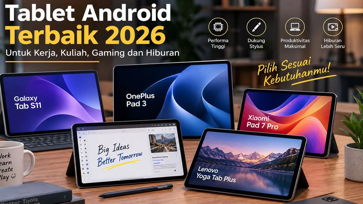 Tablet Terbaik untuk Setiap Kebutuhan: Panduan Lengkap dari Entry-Level hingga Premium