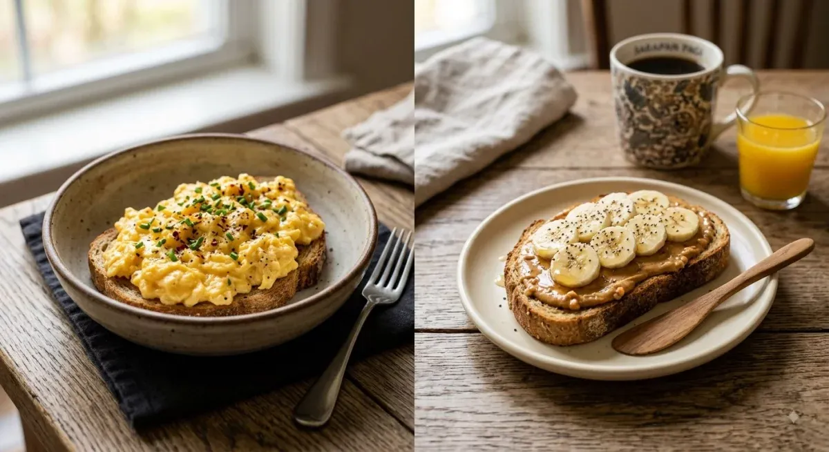 Telur Orak-arik dan Roti Selai Kacang: Duet Sarapan untuk Gula Darah Stabil