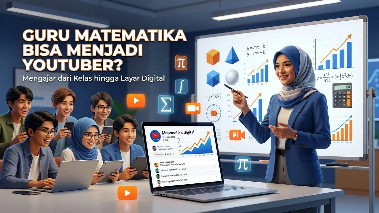 Guru Matematika Jadi Kreator Konten: Panduan Mengajar Online dan Bangun Audiens Nasional
