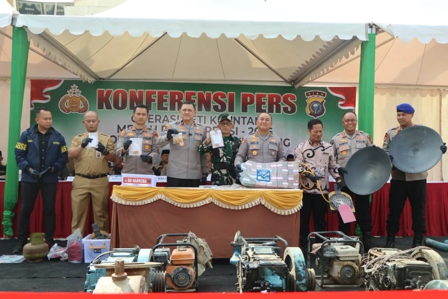 Polda Riau Intensifkan Operasi Bongkar Jaringan Penambangan Ilegal