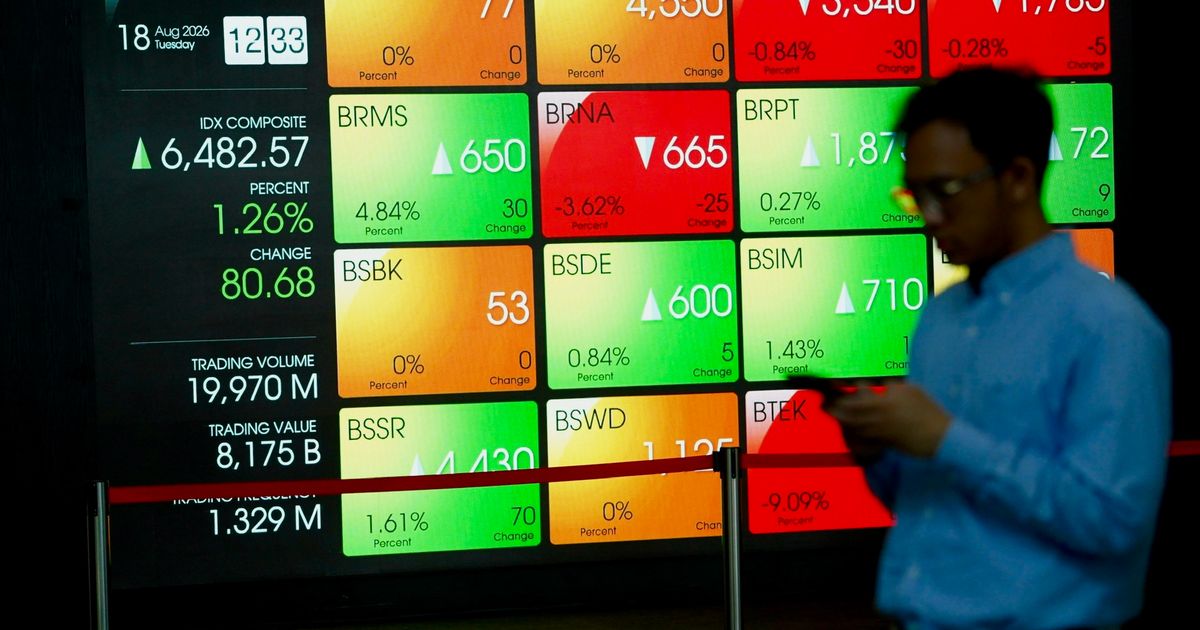 IHSG Melompat 1,26%, Sektor Keuangan Dorong Mendekati 6.500