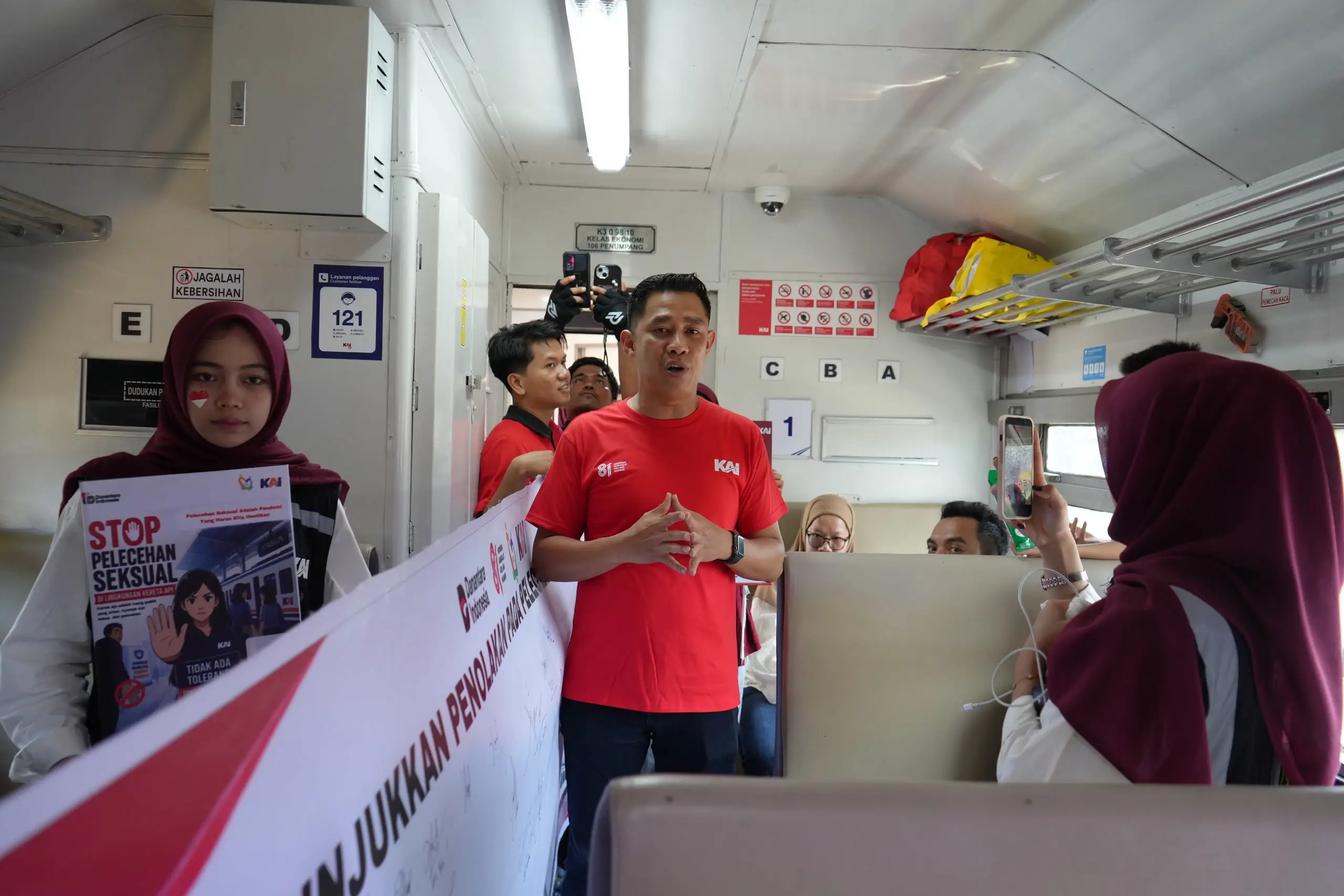 Kereta Api dan Komunitas Railfans Perkuat Kampanye Anti Pelecehan Seksual