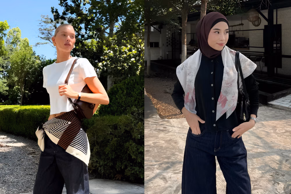 7 Cara Mengikat Scarf di Kepala untuk Tampilan Chic Setiap Hari