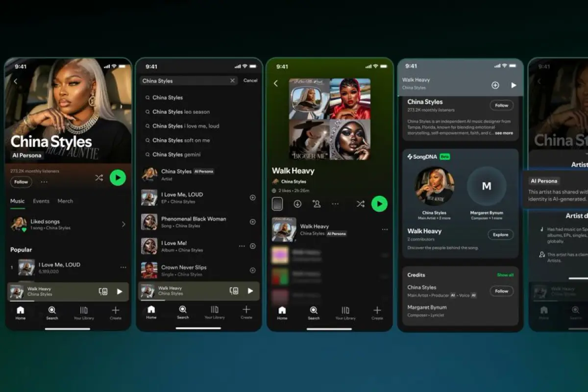 Spotify Menandai Artis AI dan Mengerem Promosi Otomatis