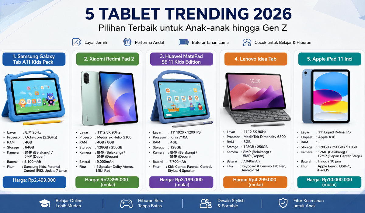 Panduan Lengkap Mengamankan Tablet Anak Saat Belajar Online
