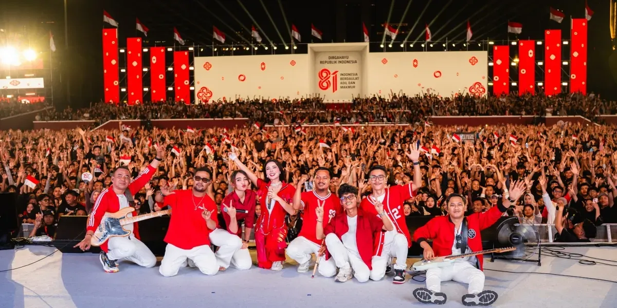 Dewa 19, Ari Lasso, dan Wika Salim Memanaskan Panggung Kemerdekaan di Monas