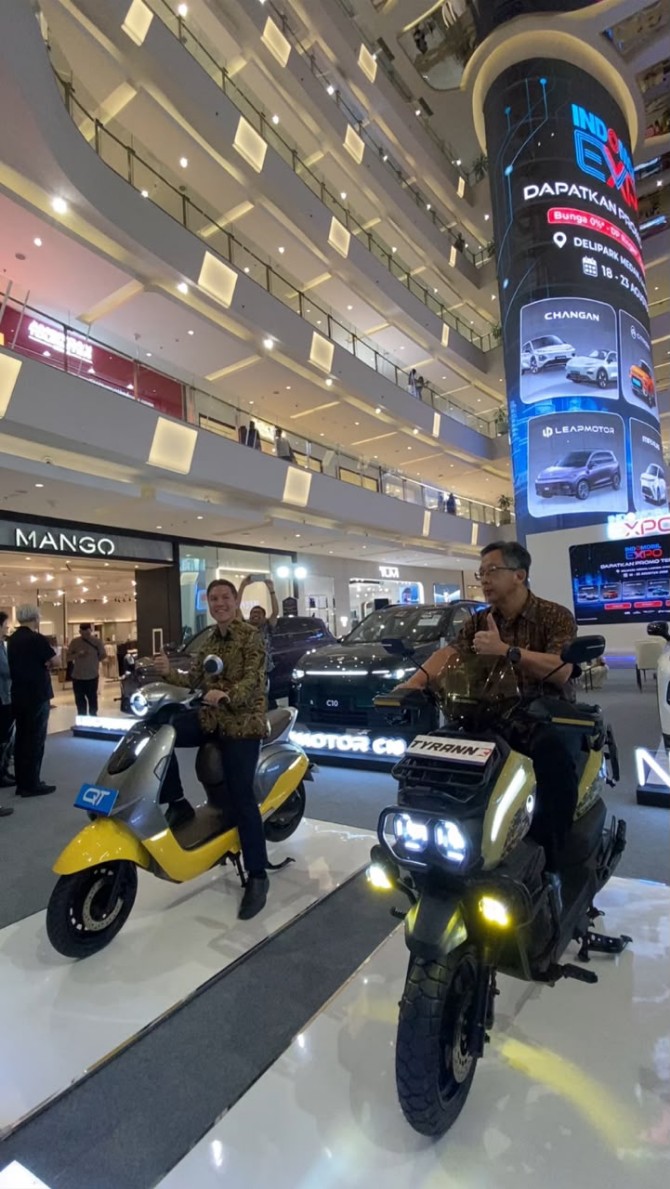 Indomobil eMotor Perluas Jangkauan QT Series dan Tyranno X di Medan