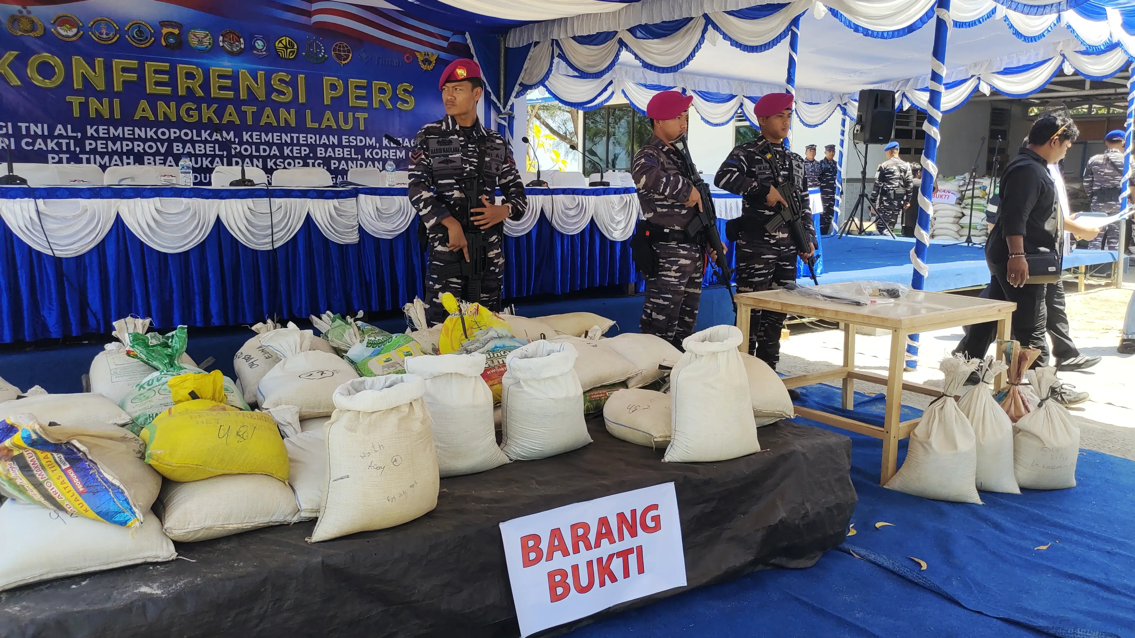 Operasi Gabungan Gagalkan Penyelundupan Timah Bernilai Ratusan Miliar