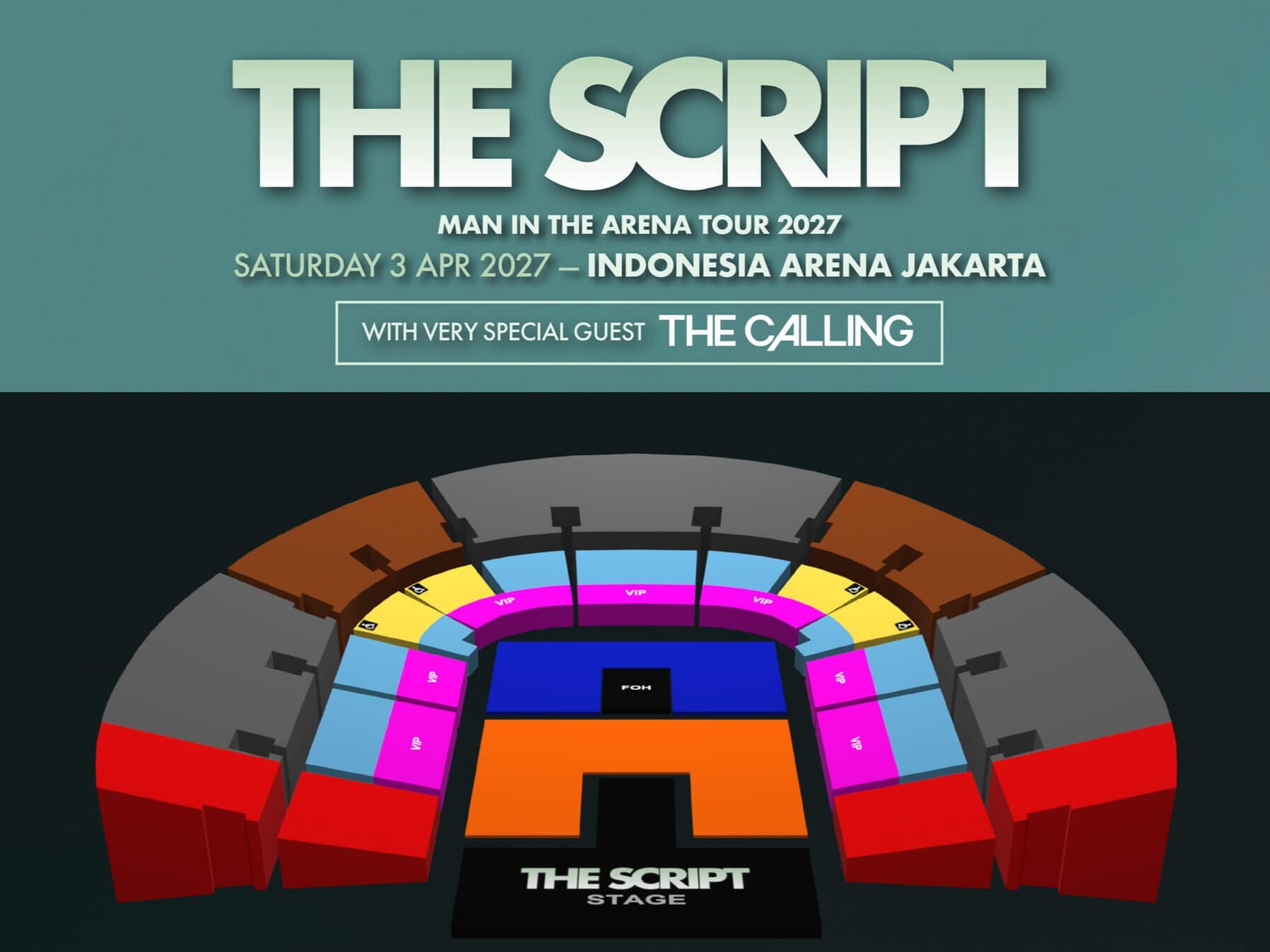 The Script Man In The Arena Tour Jakarta: Harga Tiket, Jadwal, dan Cara Beli