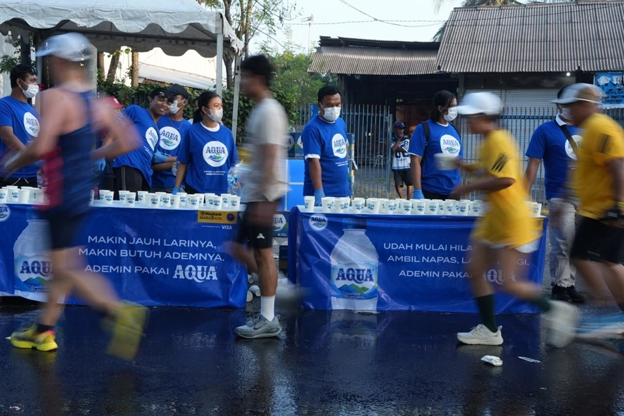Maybank Marathon Raih Standar Elite, AQUA Mengawal Hidrasi 14 Ribu Pelari